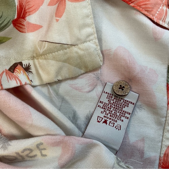 Caribbean Joe, Ladies Hawaiian Shirt, Peach/Cream, Sz XL/XXL? - Picture 5 of 8